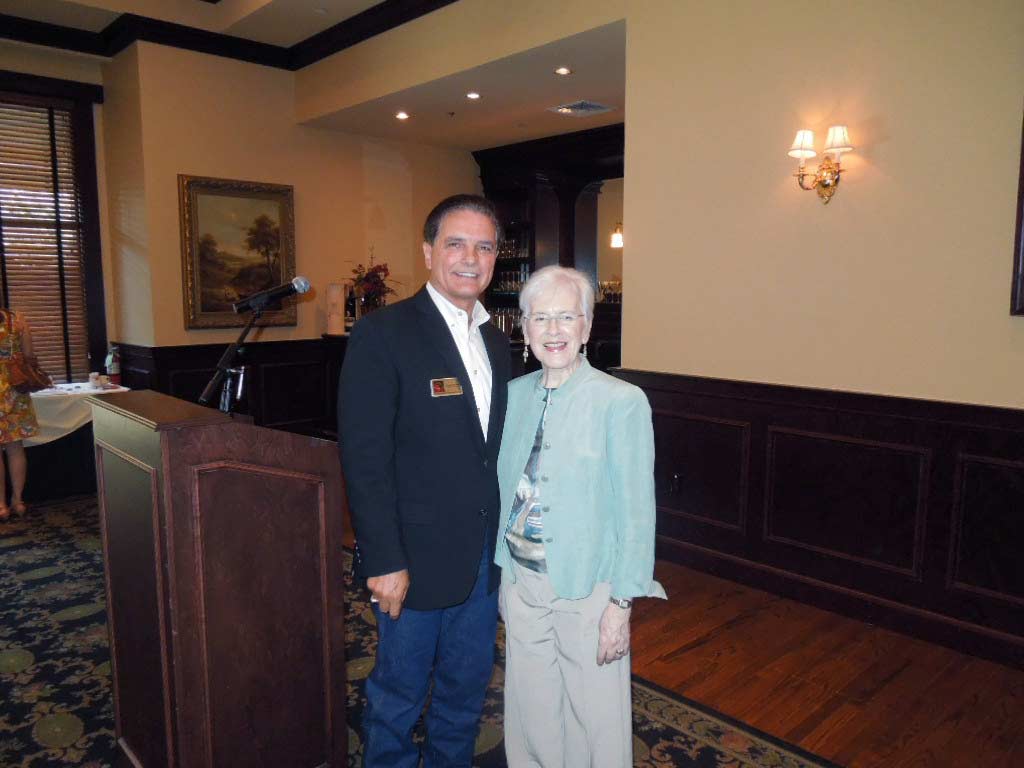 Steve Zbranek with Rose Batson founding member Womens Chamber of Commerce of Texas Luncheon1