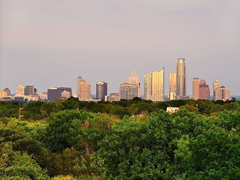 Westlake Contemporary Downtown Twilight by Zbranek and Holt Custom Homes