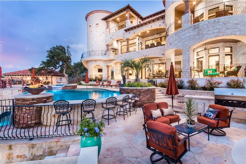 outdoor living space horseshoe bay texas tuscan villa by zbranek and holt custom homes horseshoe bay custom home builders