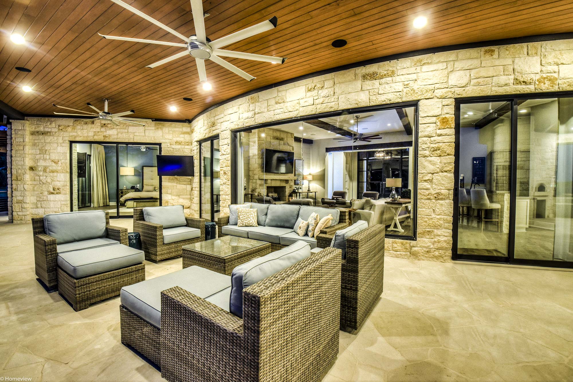 31 Outdoor Living Space Horseshoe Bay Coastal Contemporary by Zbranek and Holt Custom Homes Luxury Home Builders Horseshoe Bay