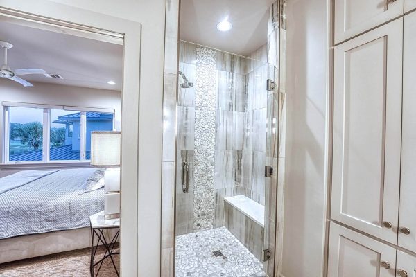 Zbranek and Holt Custom Homes Soft Modern Transitional Bedroom 3 Bathroom Shower