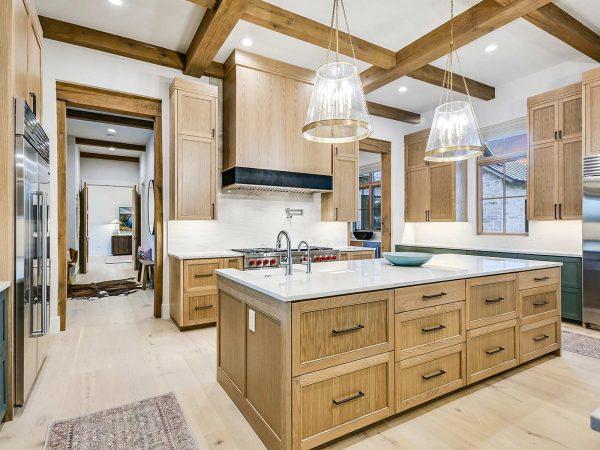 Zbranek and Holts Custom Homes Ranch Style Home Kitchen Center Island and Stove