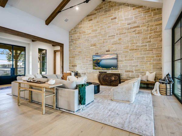 Zbranek and Holts Custom Homes Ranch Style Home Living Room