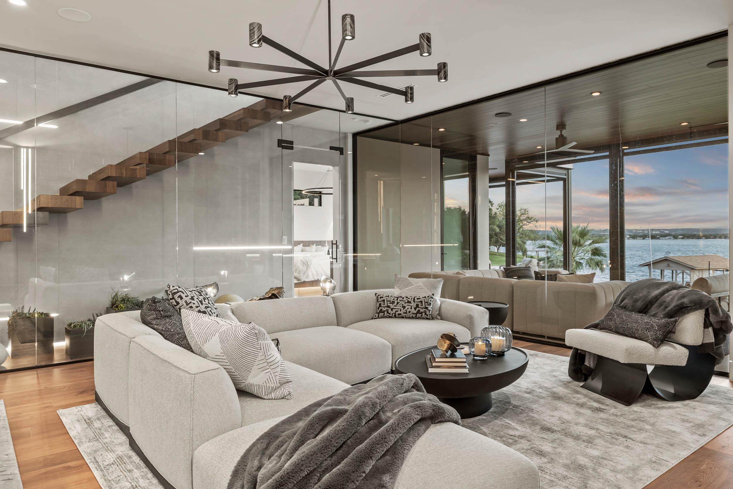 Luxury Lake Homes Interior Embracing Eco Luxury In Modern Lake House