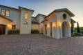 Zbranek-and-Holt-Custom-Homes-Front-Stucco-Entry-Stair-Lighitng