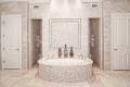 Lake Austin Luxurious Transitional Style Master TubShower by Zbranek and Holt Custom Homes, Austin Custom Home B